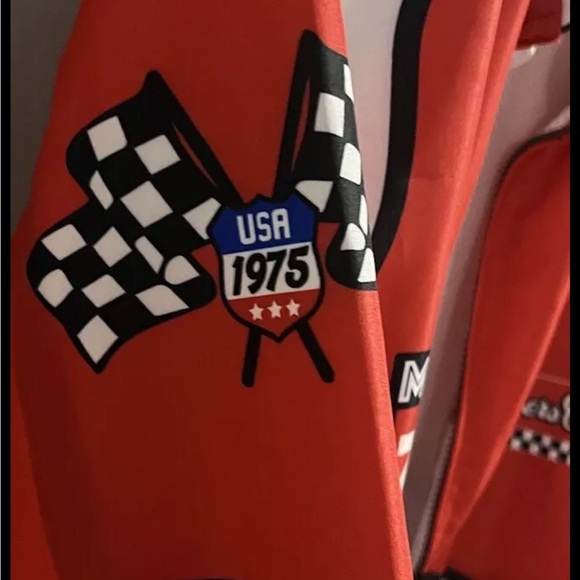 Members Only Sport Men's Red Windbreaker Jacket Size Medium - Picture 4 of 7